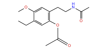 2-(2-Acetamidoethyl)-5-ethyl-4-methoxyphenyl acetate